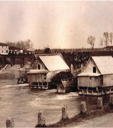 Mulini a Roncajette anno 1890